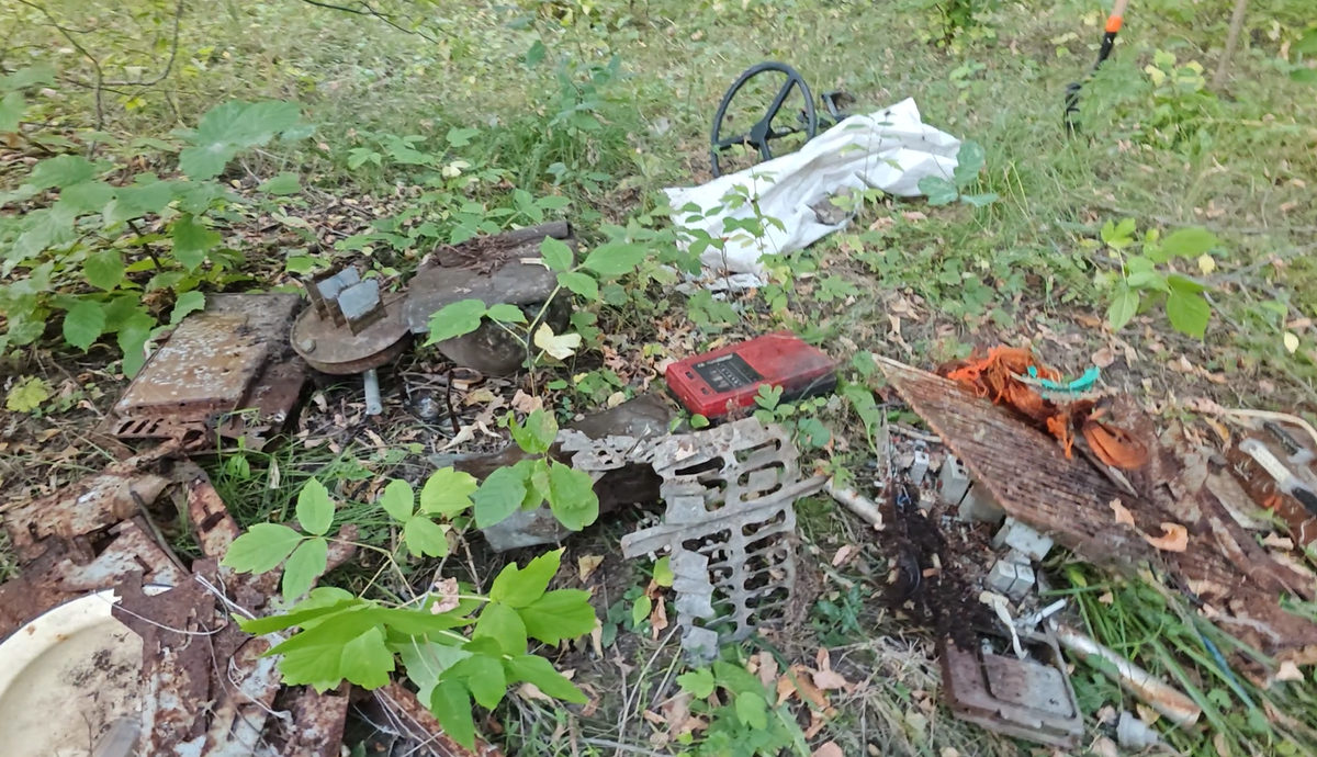 I came across some old foundations in the bushes and found a lot of interesting things there. - My, Find, Search, Abandoned, Longpost