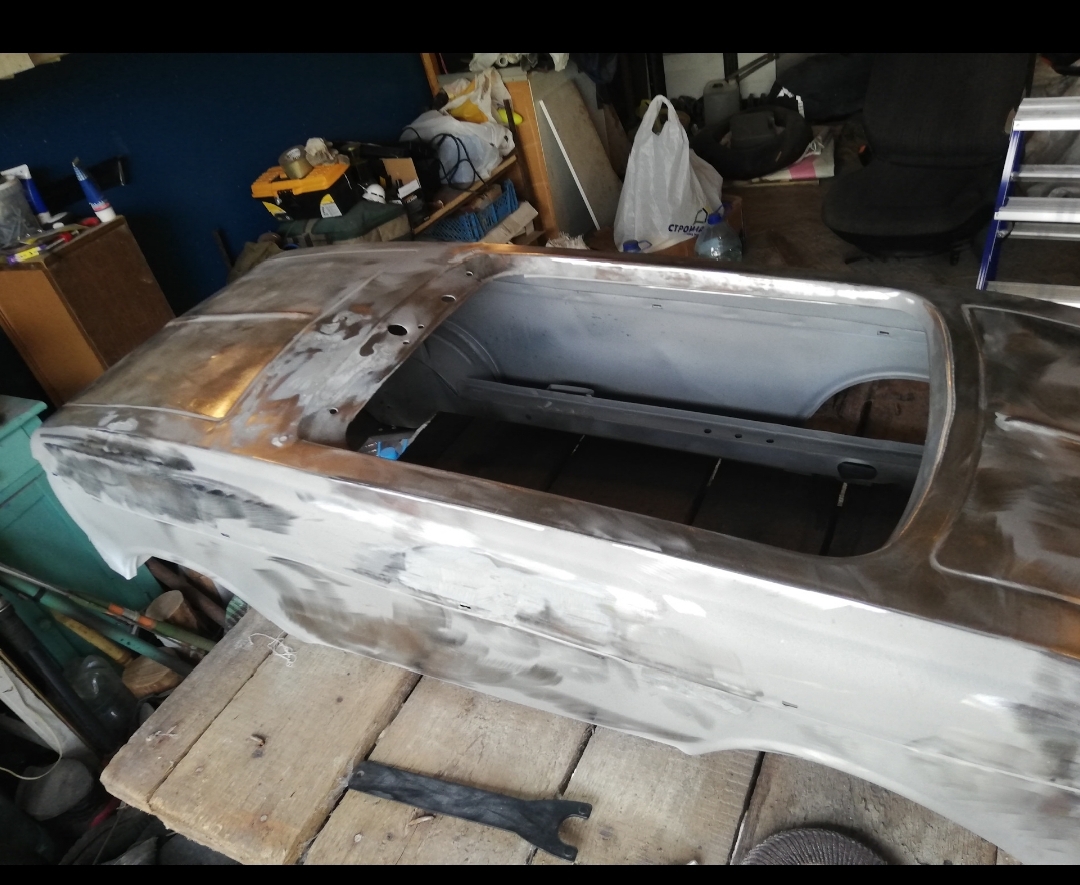 Pedal Muscovite. Bodywork. Painting. Part three - My, Children's car, Toys, Longpost