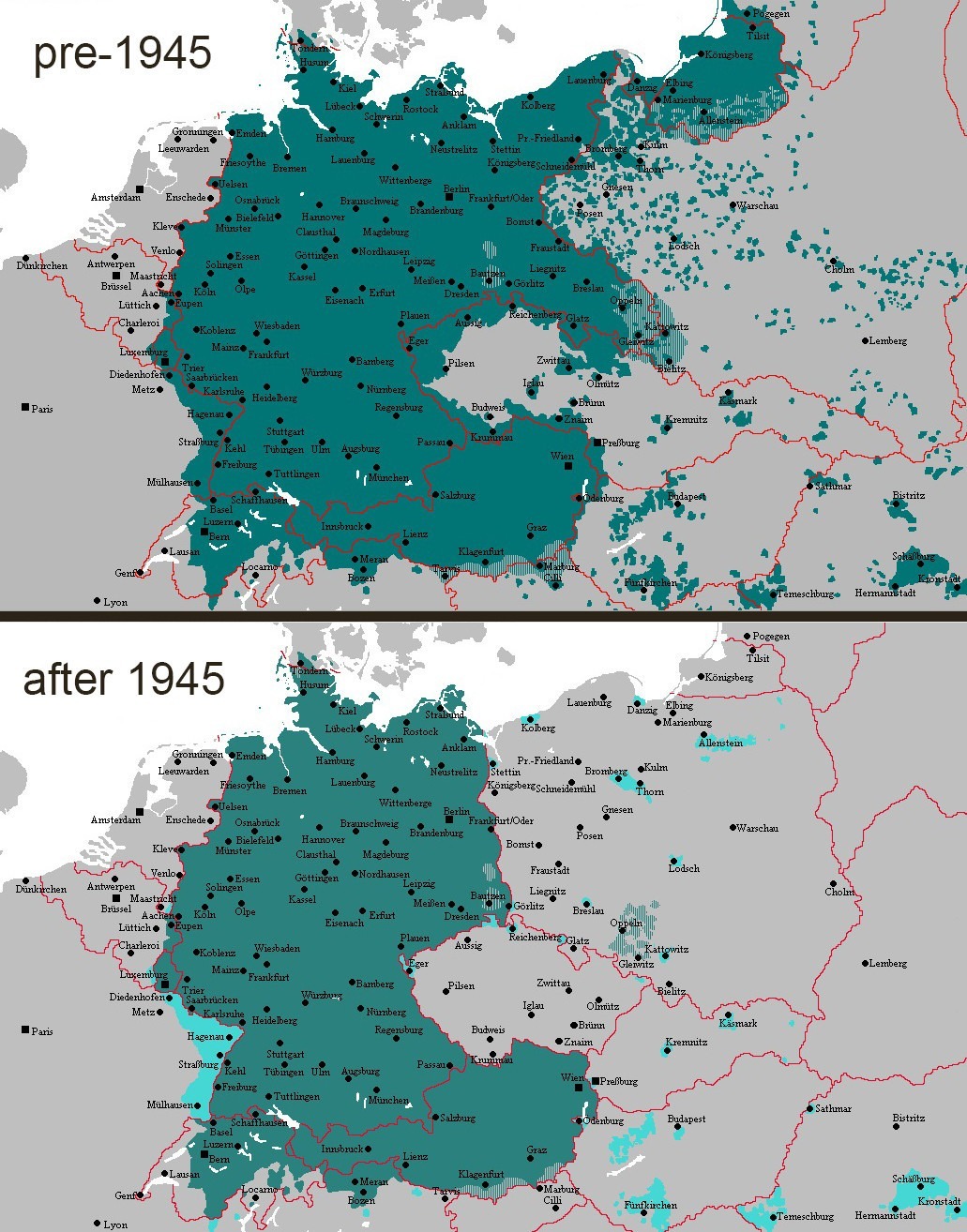 German Language and Settlements in Eastern Europe (and the USA) - History (science), USA, Germany, Cards, Country, Europe, Longpost