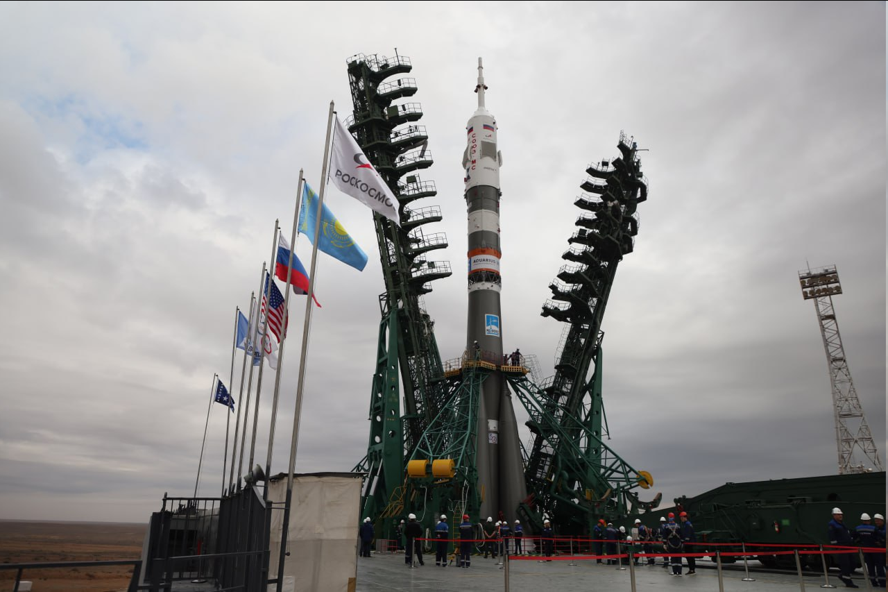 Launch of the Soyuz-2.1a launch vehicle with the Soyuz MS-26 manned spacecraft - Rocket launch, Cosmonautics, Roscosmos, Video, Soundless, Vertical video, Telegram (link), VKontakte (link), YouTube (link), Longpost