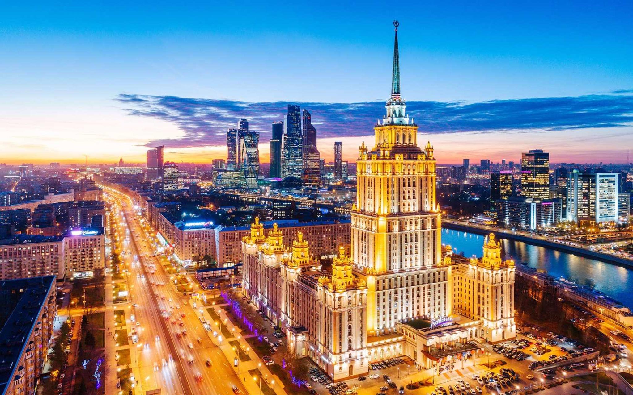 Moscow is in the top 3 most illuminated cities in the world - Lighting, Town, Night city, The photo, Moscow, Longpost