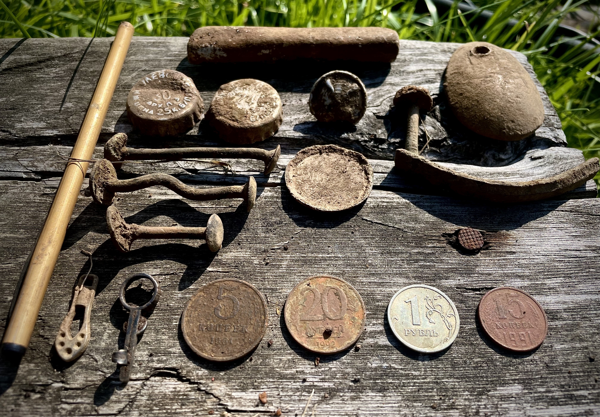 Treasures of the old farm: what can you find with a metal detector if you take all the signals in a row? - My, hidden treasures, Find, Treasure hunt, Metal detector, Camping, Tourism, Leisure, Longpost