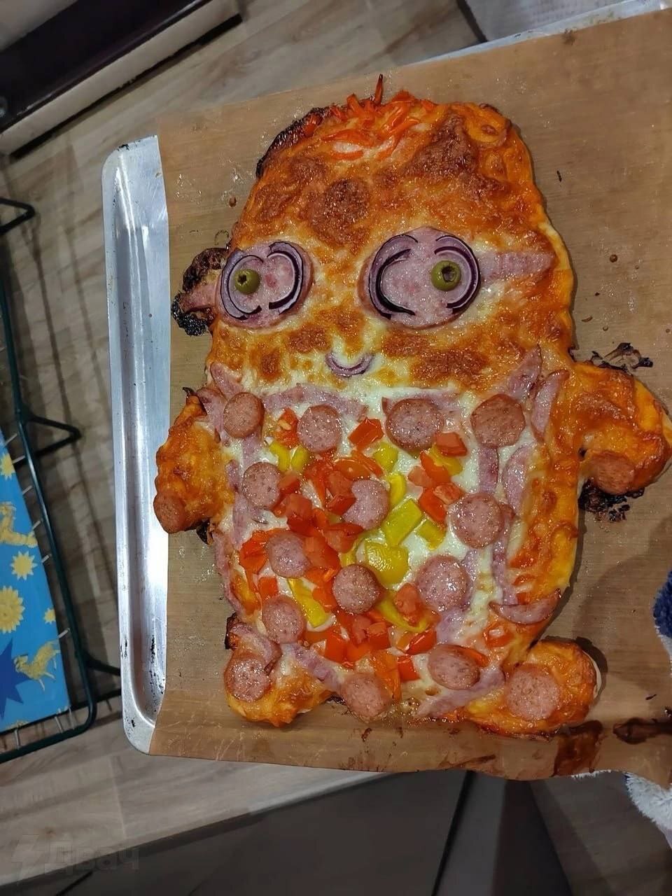 Culinary masterpiece - Crossposting, Pikabu publish bot, Memes, Pizza