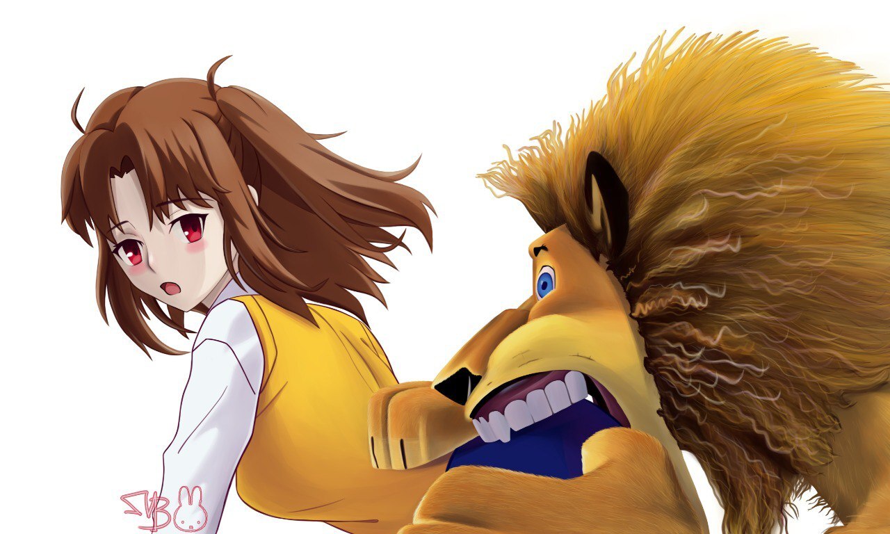 Alex?! You bit me on the… - My, Anime art, Tsukihime, Fate