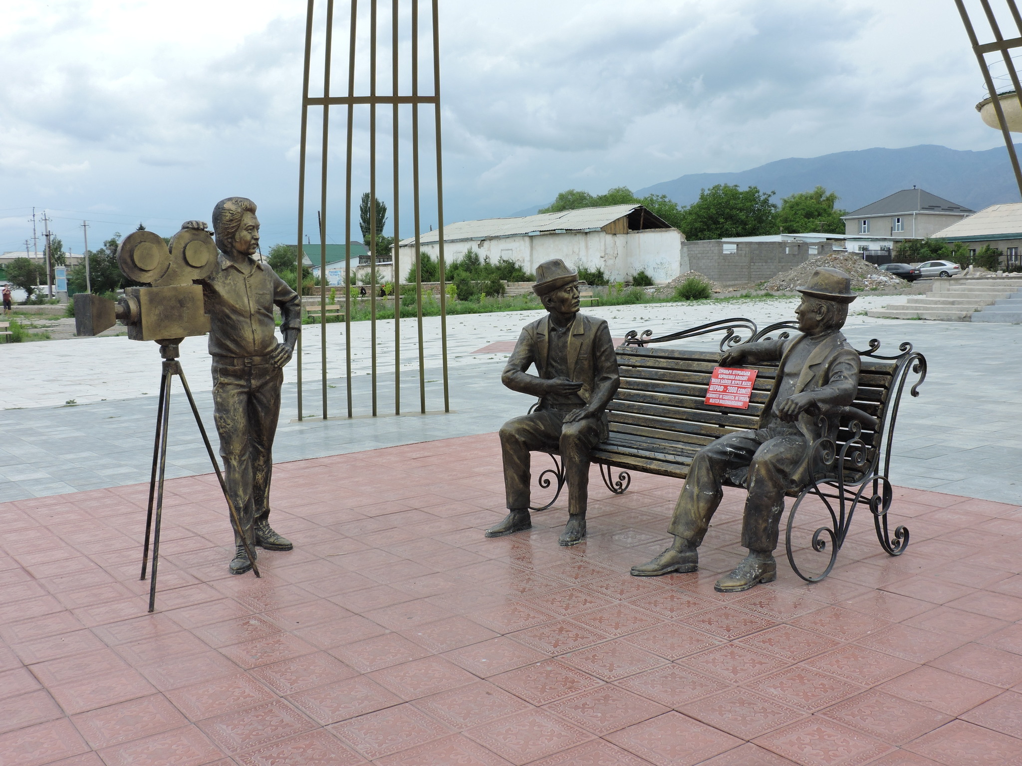 Film crew - My, Road trip, Sculpture, Kyrgyzstan, Longpost