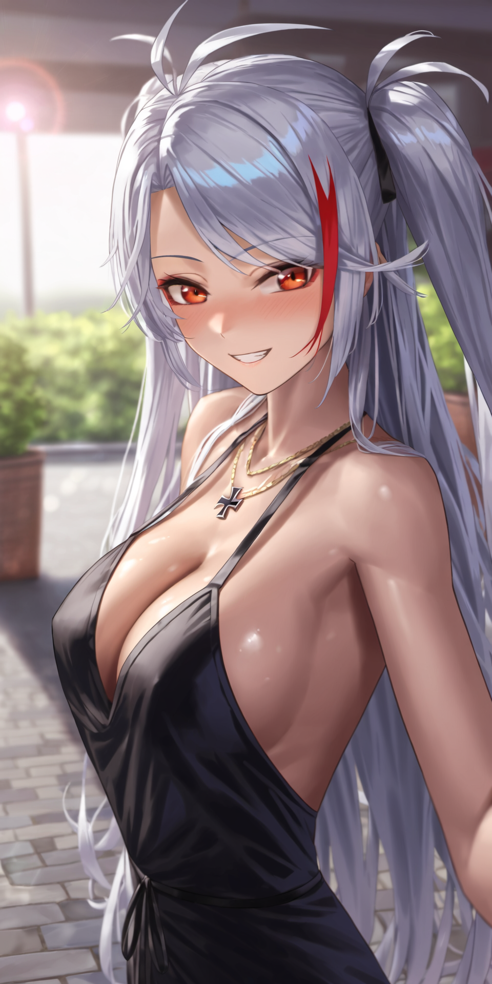 Prinz Eugen - Prinz Eugen, Azur lane, Boobs, Neural network art, Pixiv, Anime art, Anime, Longpost