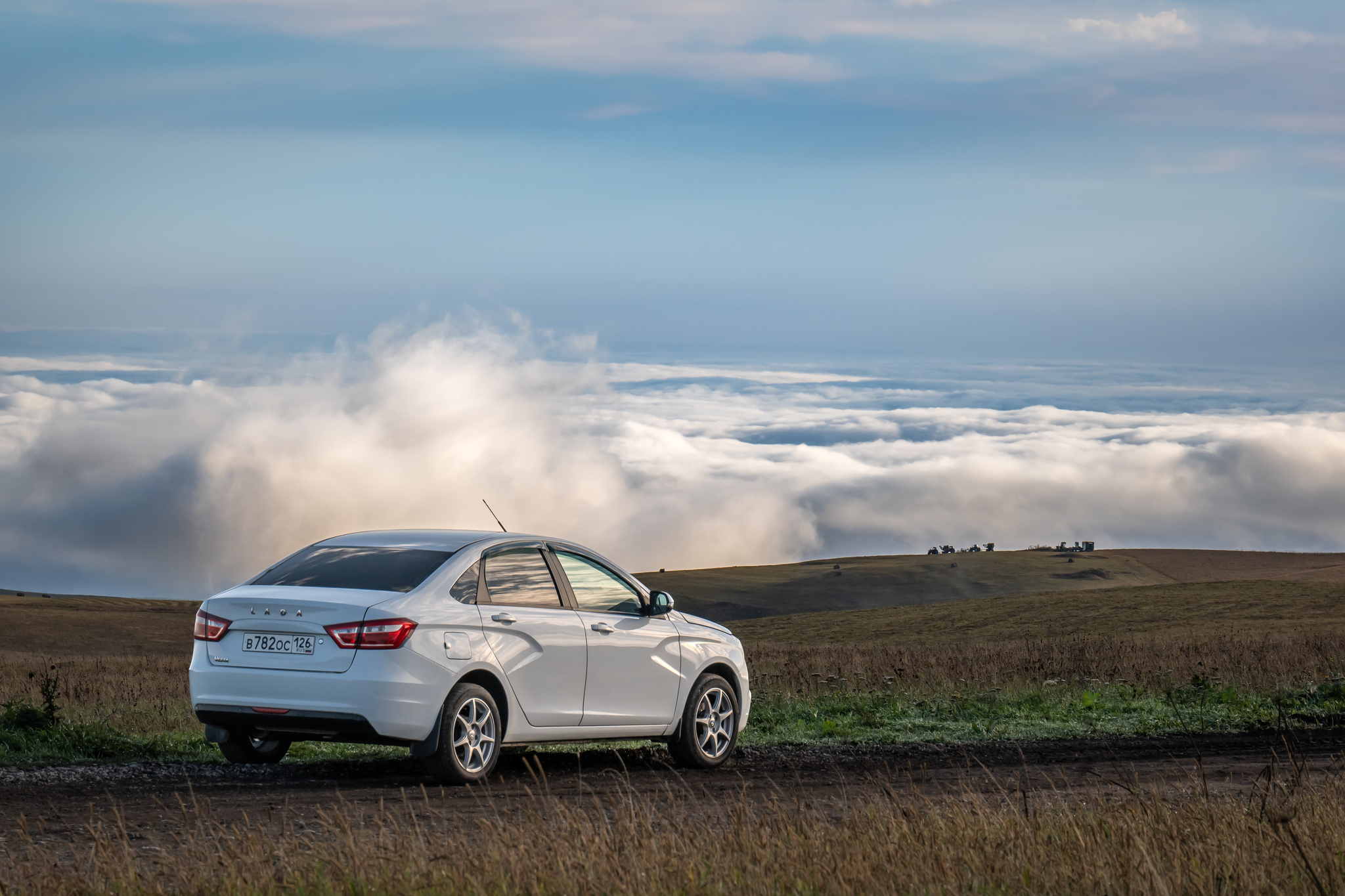 On the way to the Dzhily-su tract - My, The mountains, Caucasus mountains, Fog, Beautiful view, Jily-Su, Longpost