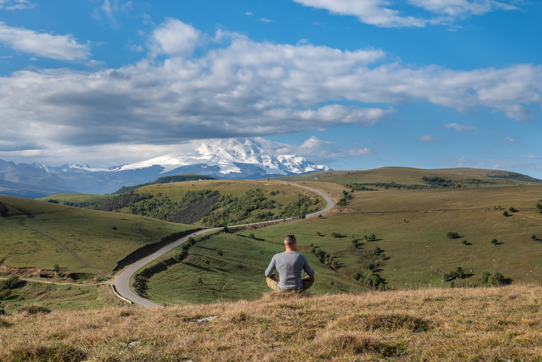 On the way to the Dzhily-su tract - My, The mountains, Caucasus mountains, Fog, Beautiful view, Jily-Su, Longpost