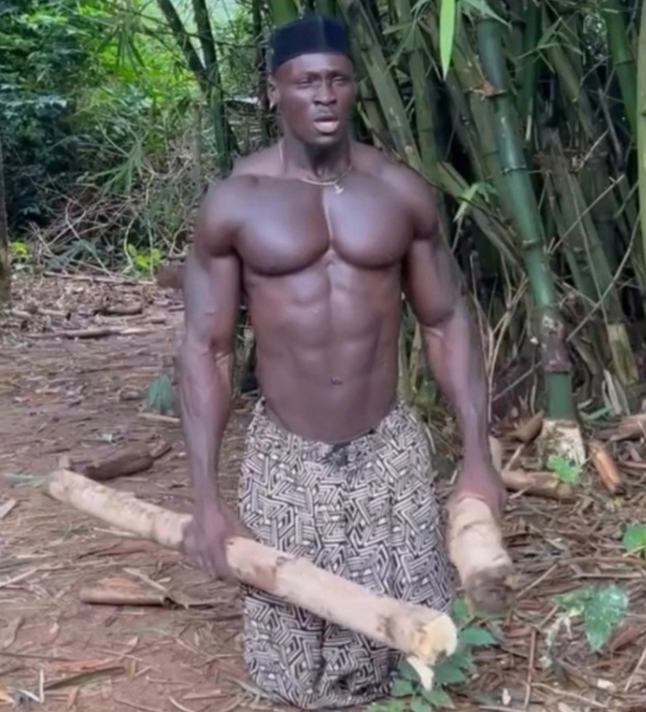 African athlete Mr. Wad. His training without a gym at +30, with manual means - Sport, Africa, Longpost