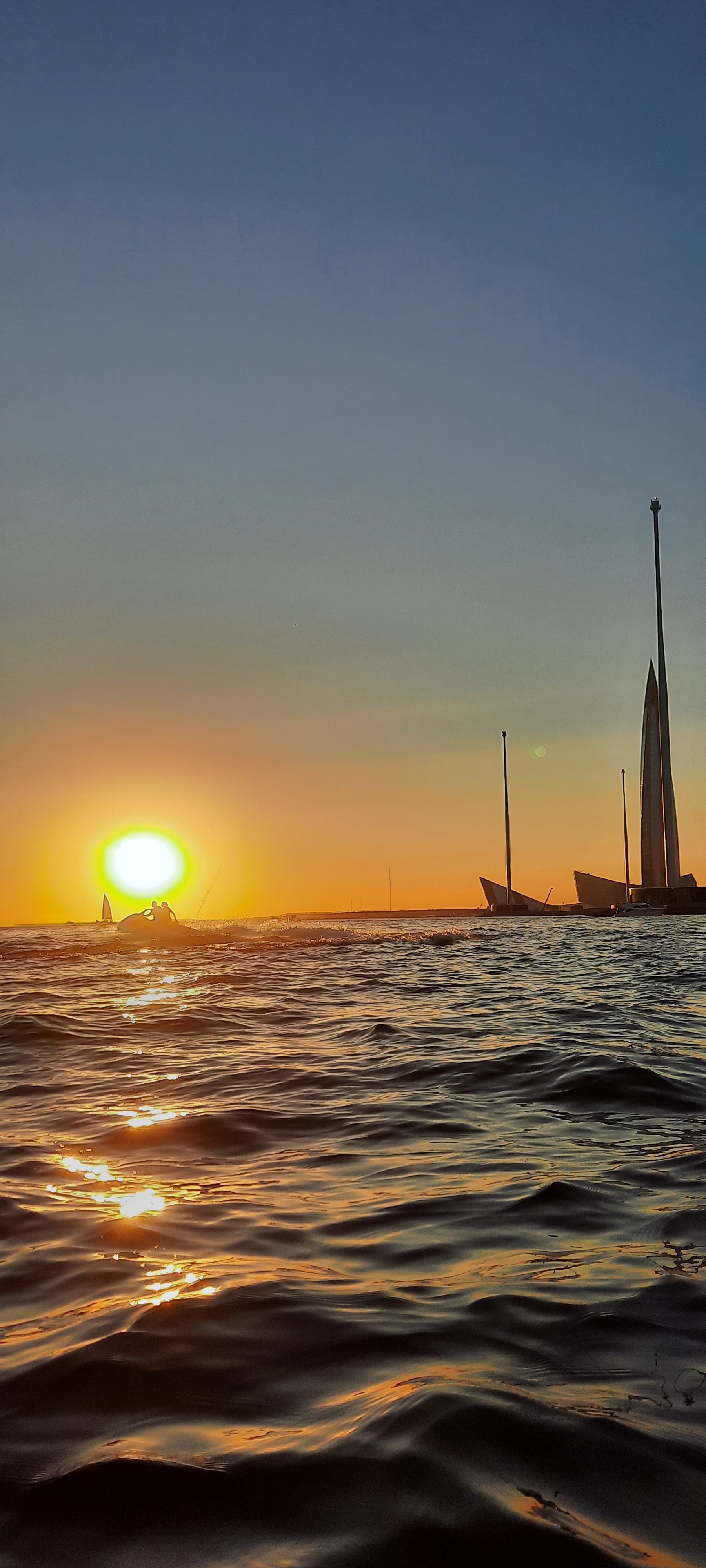 Kayaking to Lakhta - Kayak, Saint Petersburg, Sunset, Video, Longpost