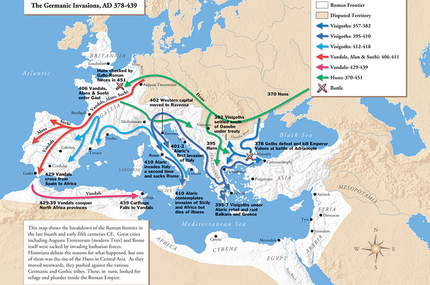 Migration and conquests of the Visigoths - History (science), Ancient Rome, Antiquity, The Roman Empire, Spain, Military history, Cards, Documentary, Goths, Visigoths, Video, Youtube, Longpost