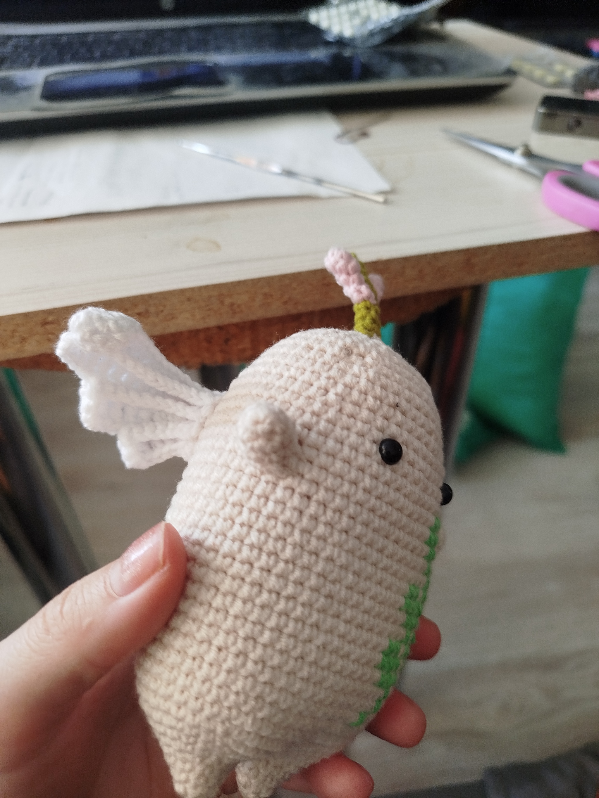 Radish, daikon - My, Crochet, Amigurumi, Knitted toys, Longpost