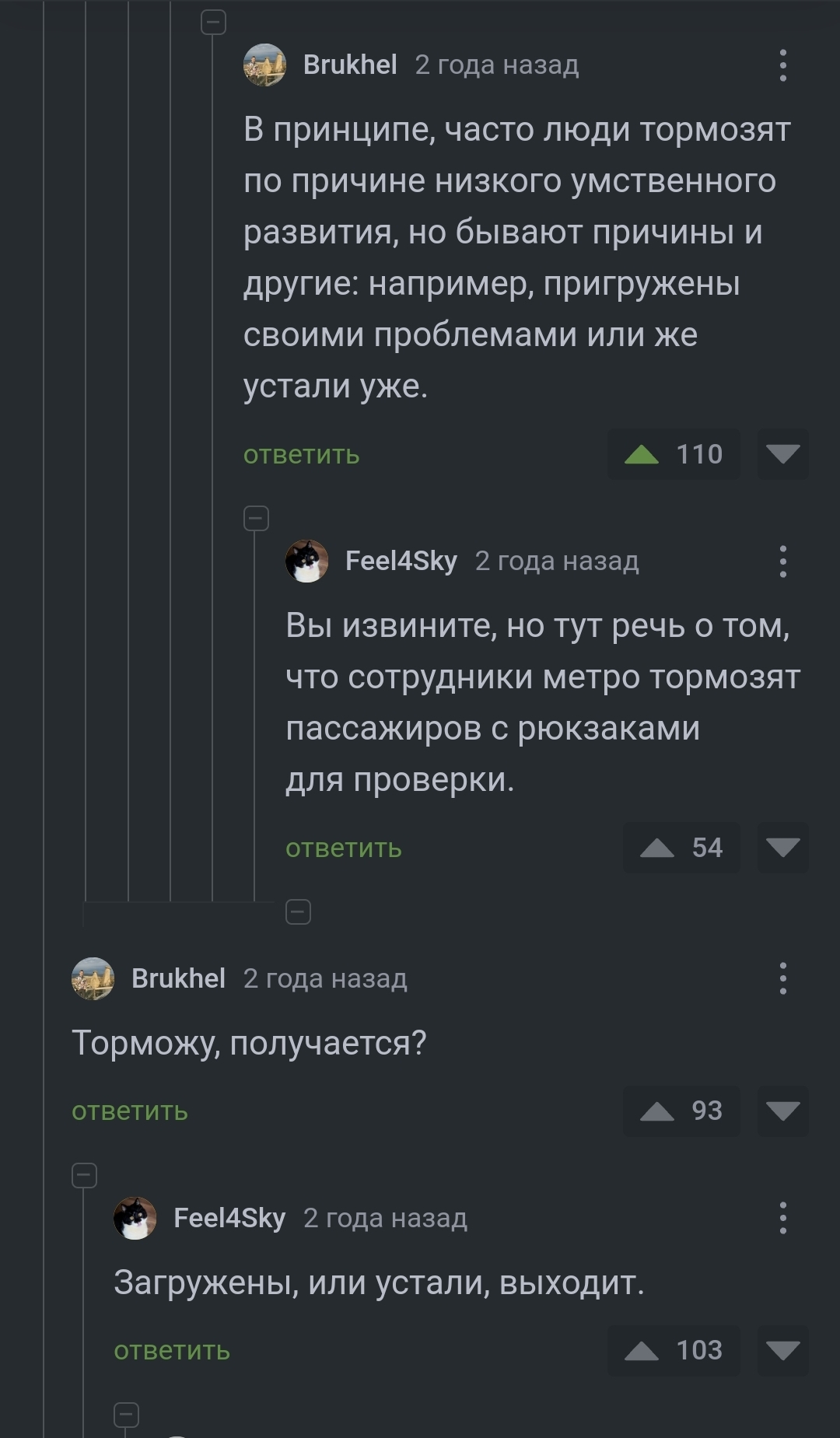 Why are they slowing down in the St. Petersburg metro? - Comments on Peekaboo, Screenshot, Comments, Longpost