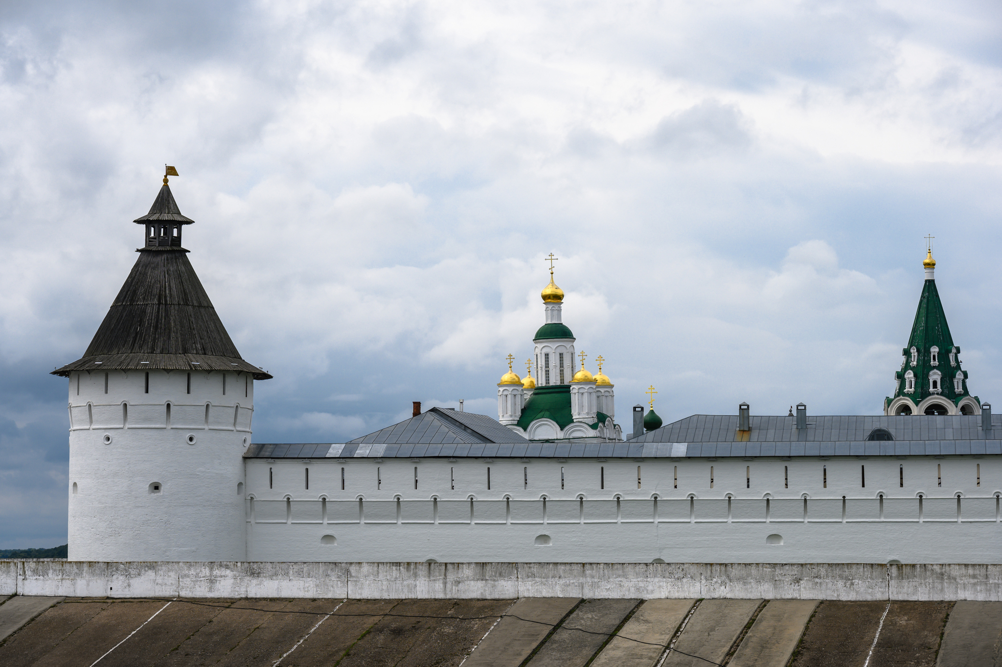 Trinity Makaryevsky Zheltovodsky Monastery on an August day - My, Monastery, Travel across Russia, Nizhny Novgorod Region, Longpost