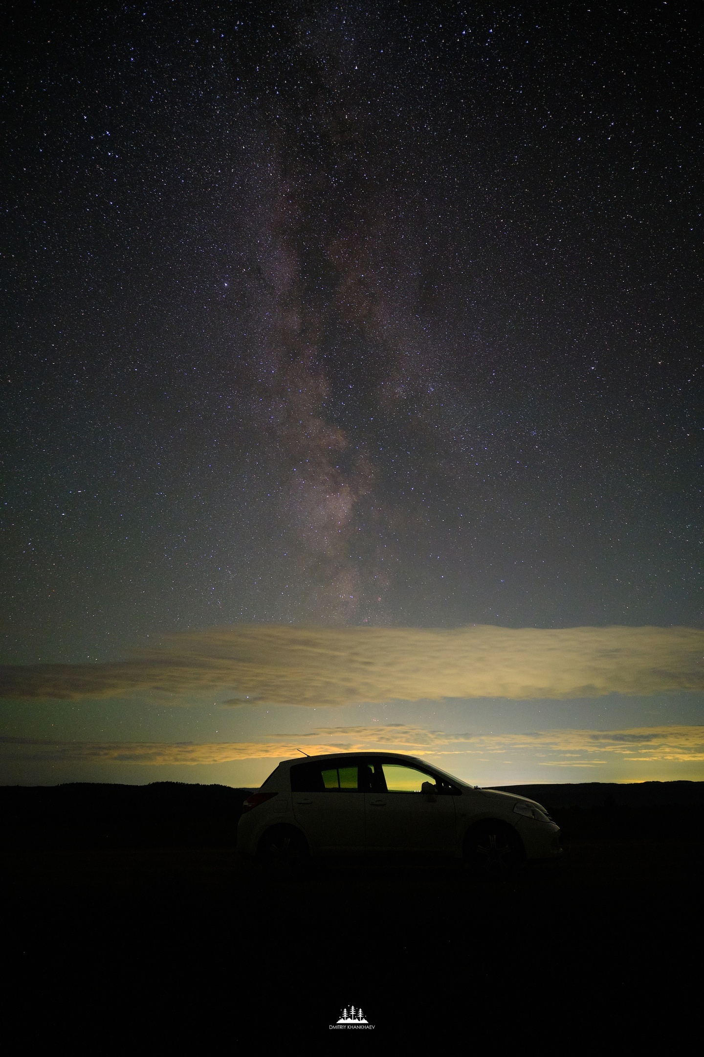 Stars - My, Landscape, The photo, Siberia, Astro, Milky Way, Power lines, Star Tracks, Astrophoto, Night shooting, Longpost