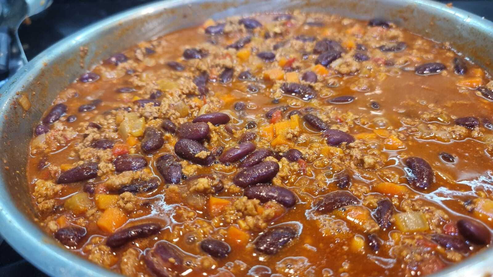 Chili con carne - My, Cooking, Preparation, Hot peppers, Food, Men's cooking, Serving dishes, Mexican cuisine, Longpost, Chile Con Carne