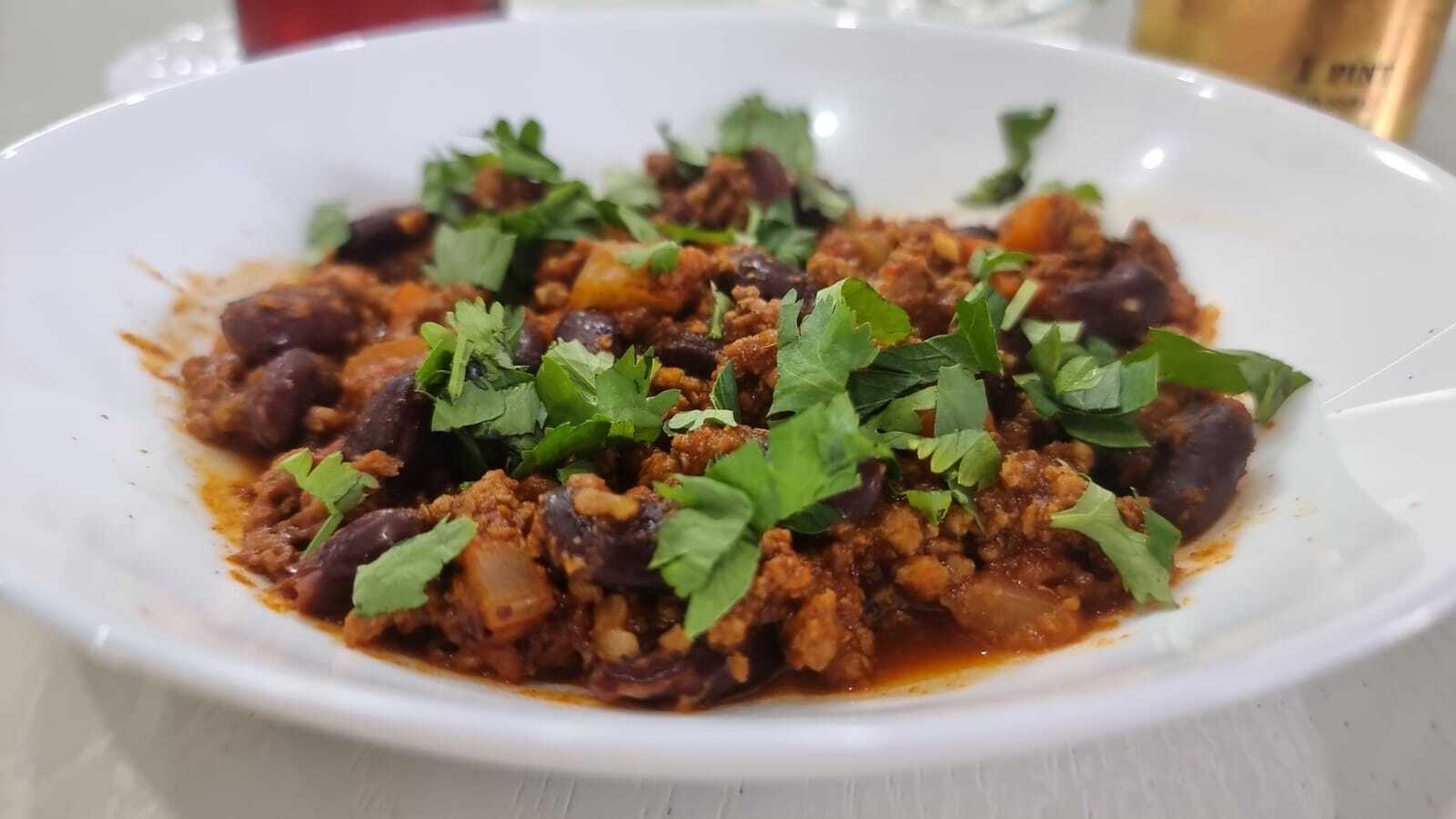 Chili con carne - My, Cooking, Preparation, Hot peppers, Food, Men's cooking, Serving dishes, Mexican cuisine, Longpost, Chile Con Carne