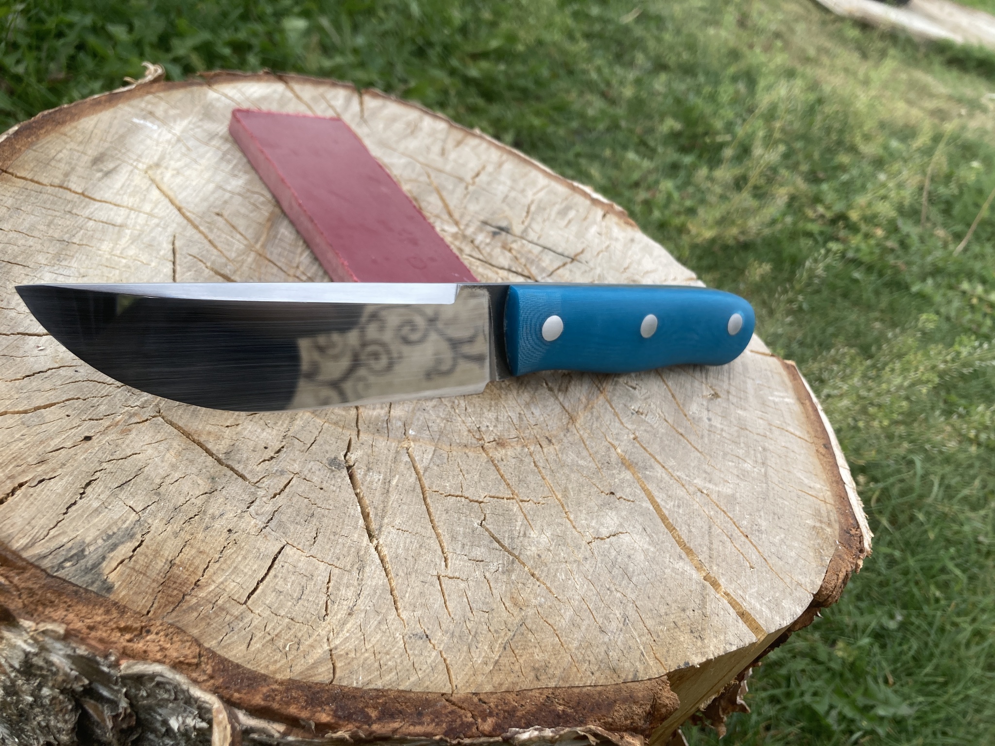 Knife for sale made of 440c steel - My, Knife, With your own hands, Handmade, Needlework without process, Longpost