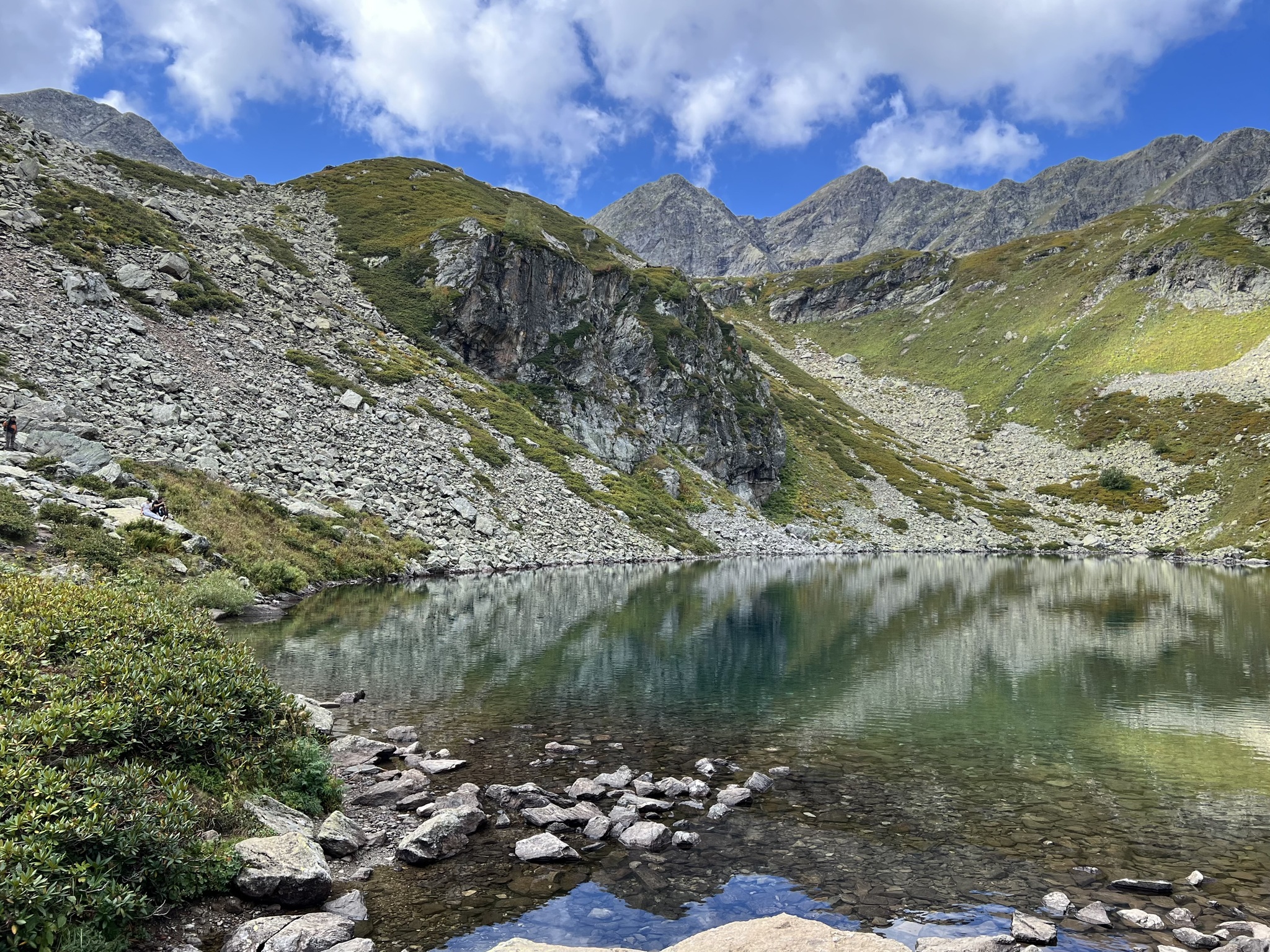 Arkhyz is perfect - My, Hike, Mountain tourism, Arkhyz, Waterfall, Camping, Туристы, Lake, Mountain river, Mountain road, Caucasus, Watercolor, Sketchbook, Plein air, Longpost