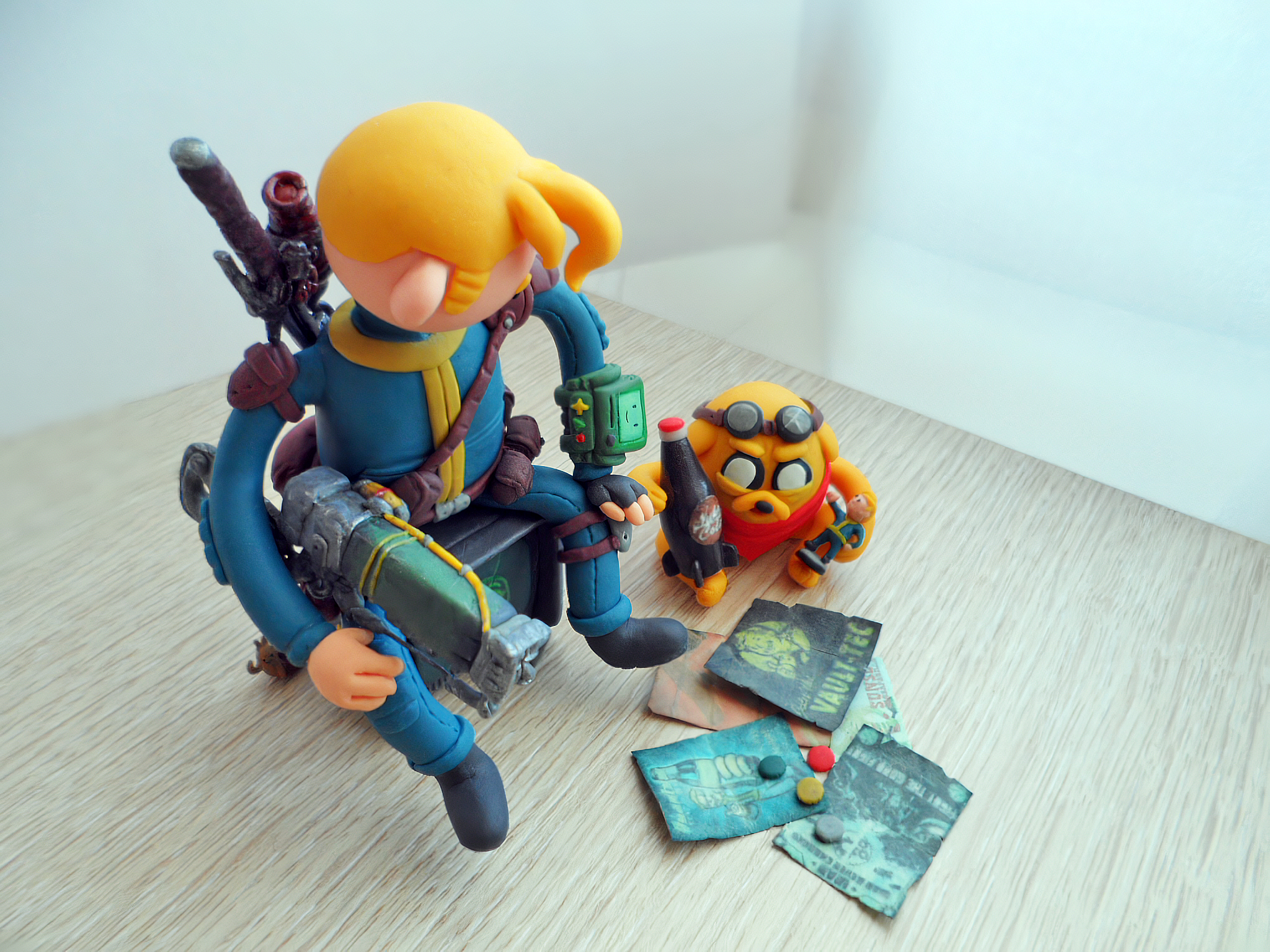 Fallout Time - My, Adventure Time, Fallout, With your own hands, Needlework without process, Longpost