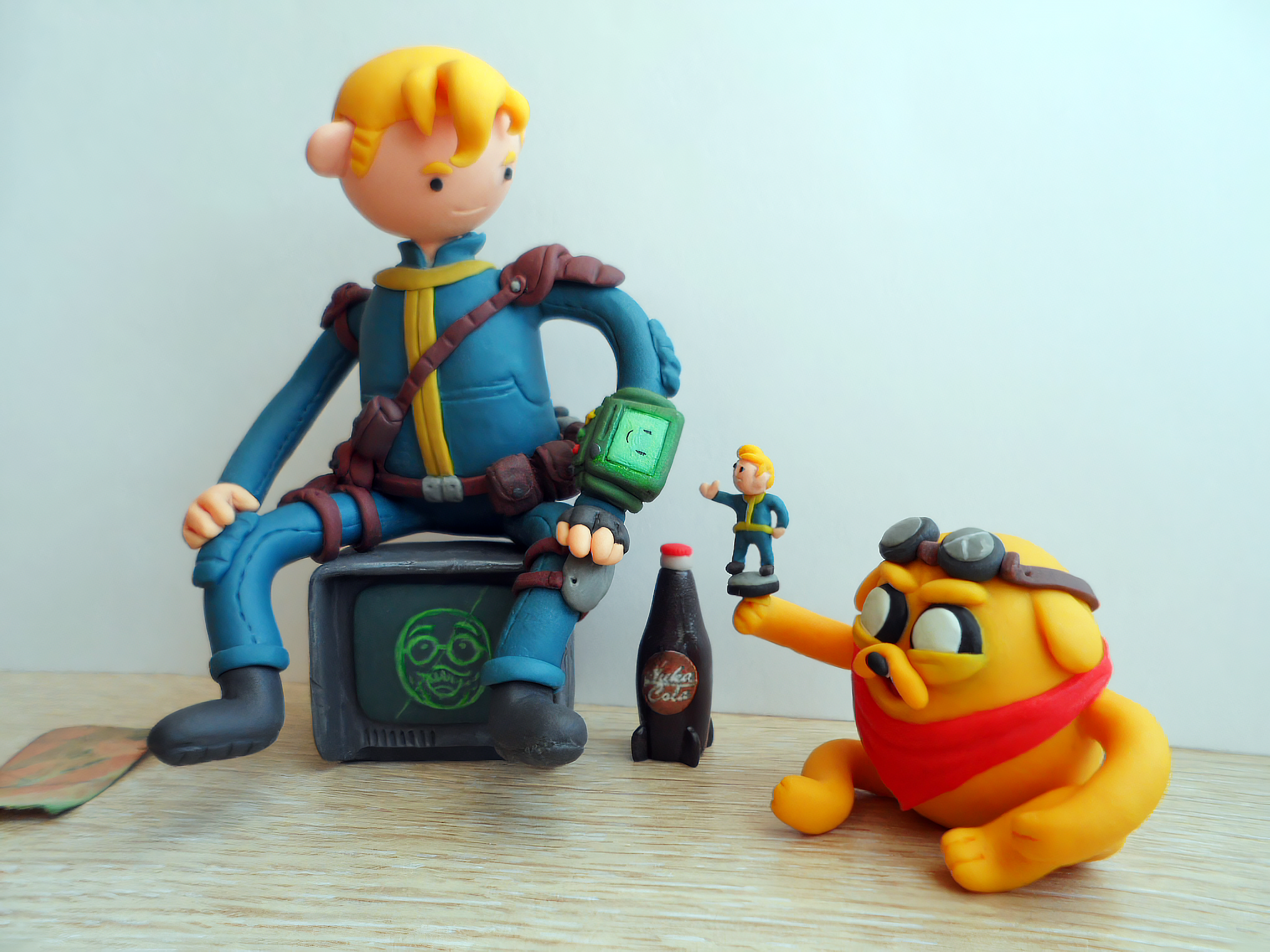 Fallout Time - My, Adventure Time, Fallout, With your own hands, Needlework without process, Longpost