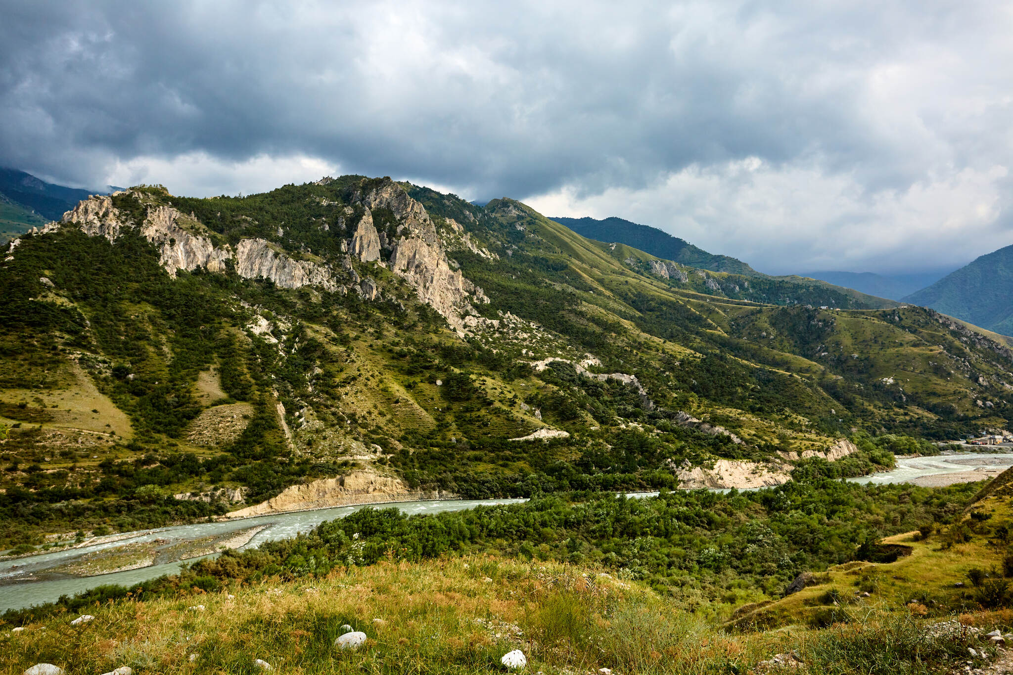 North Ossetia - My, Travels, Caucasus, Landscape, Aerial photography, North Ossetia Alania, Travel across Russia, Mountain tourism, Road trip, Longpost, The photo