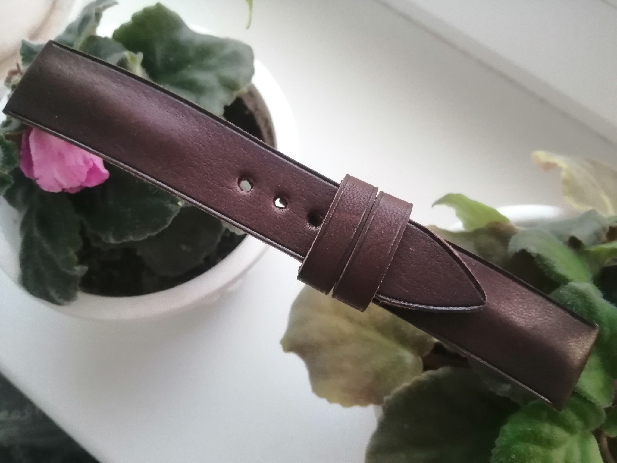 Pierre Petit P-836 Watch Strap. Strap with Podium. Strap without Stitching - My, Strap, Watch strap, Accessories, Leather products, Wrist Watch, Male, Natural leather, Voronezh, Longpost