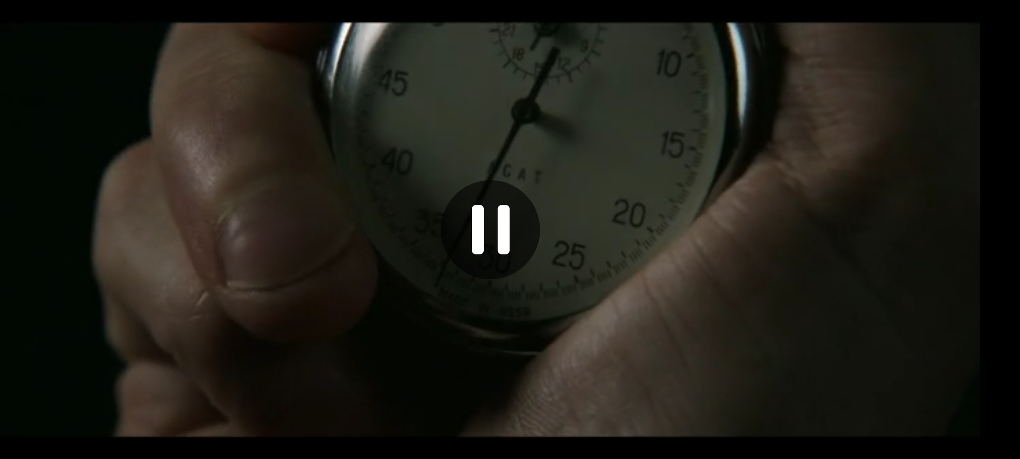 Still from the film Ferrari - Enzo Ferrari, Ferrari, Frame, Made in USSR, Stopwatch, Text