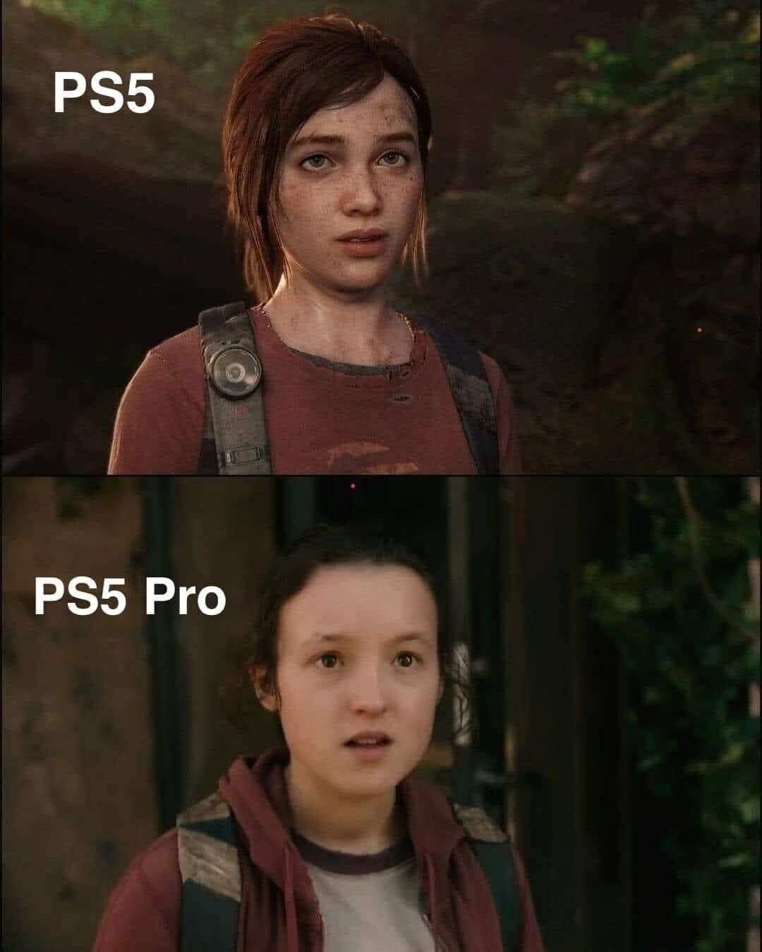 Progress leads to unexpected results - Computer games, Games, The last of us, The last of us 2, Playstation 5, Playstation, Bella Rumsey, Picture with text, Humor