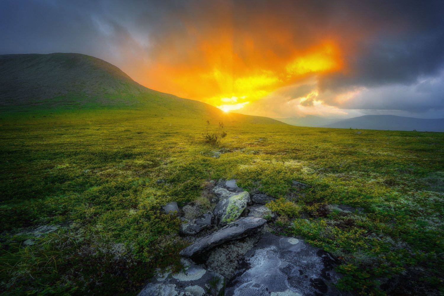 Dyatlov Pass, sunset - My, Northern Ural, Dyatlov Pass, Travel across Russia, Sunset, The photo