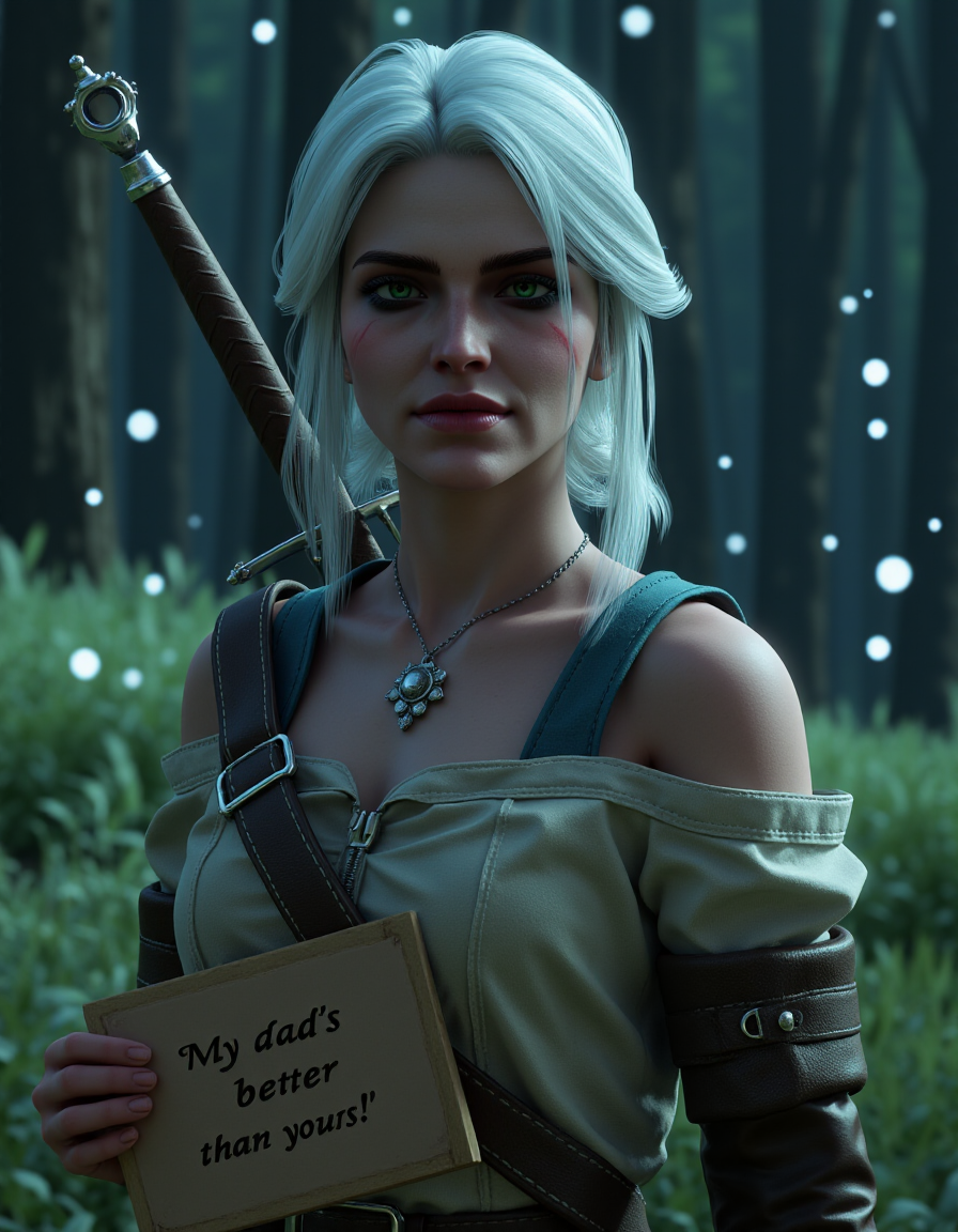 Signs - My, Ciri, Triss Merigold, Yennefer, The Witcher 3: Wild Hunt, Stable diffusion, Neural network art, Girls, Flux, Longpost