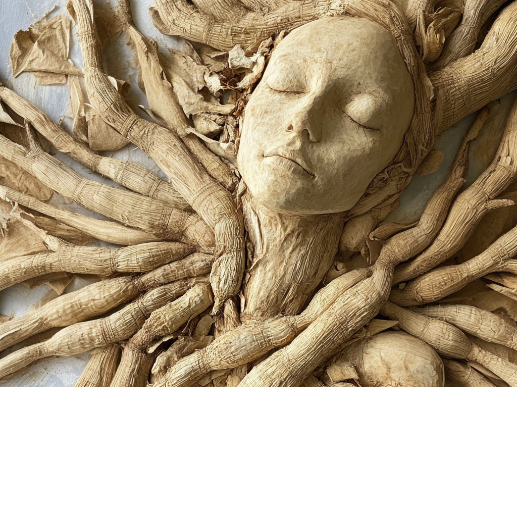 Ginseng - My, Humor, Neural network art, Нейронные сети, Wordplay, Pun, Ginseng, Midjourney, Absurd, Strange humor, Images, Women