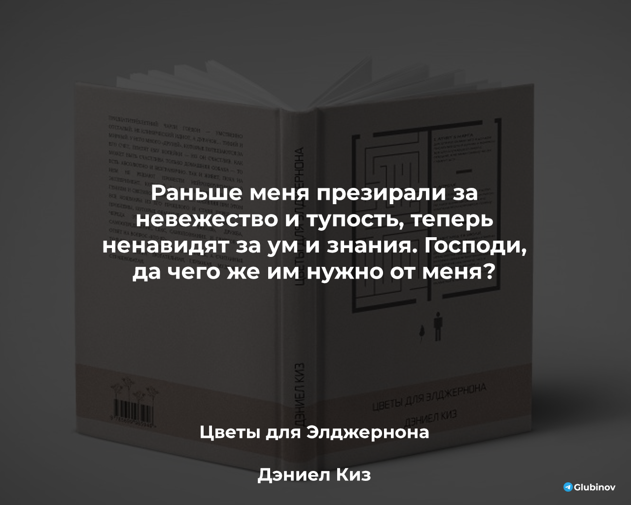 Знания - Цитаты, Литература, Жизнь, Картинка с текстом, Цветы для элджернона, Мудрость, Мысли, Писатели