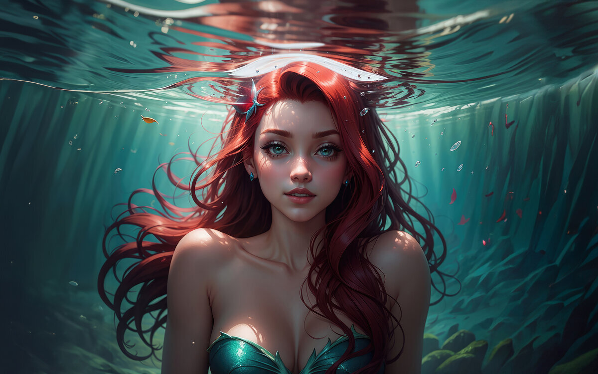 By the way, Ariel is not actually a mermaid. Mermaids never had tails. - My, Writers, Literature, Folklore, Lost in translation, the little Mermaid, Mermaid, Story, Hans Christian Andersen, Alexander Sergeevich Pushkin, Lukomorye, Russian literature, Longpost