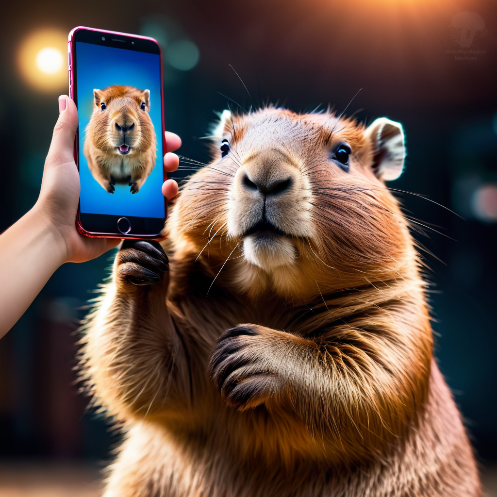 Happy Telephone Conversation Day! - My, Neural network art, Chatgpt, Stable diffusion, 2D, Art, Postcard, Absurd, Capybara