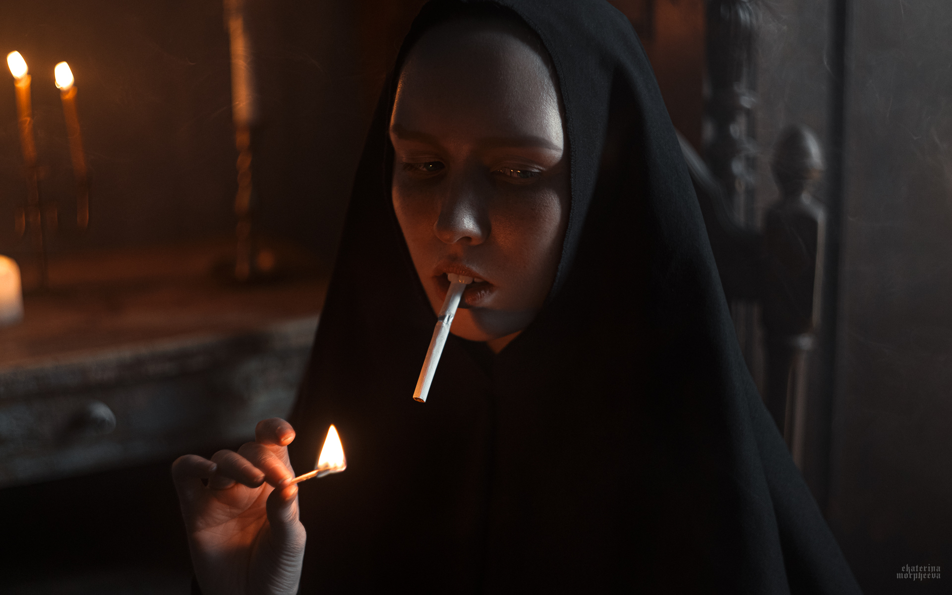 Indica cosplay - My, The photo, Cosplay, Cosplayers, Indica, 11bitstudios, Games, Nun, Longpost