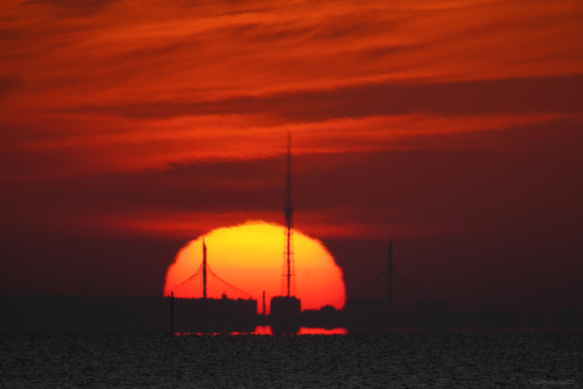 Sunrise over St. Petersburg and the Gulf of Finland - My, The photo, Saint Petersburg, Sunrise, The Gulf of Finland, Video, Soundless, Longpost