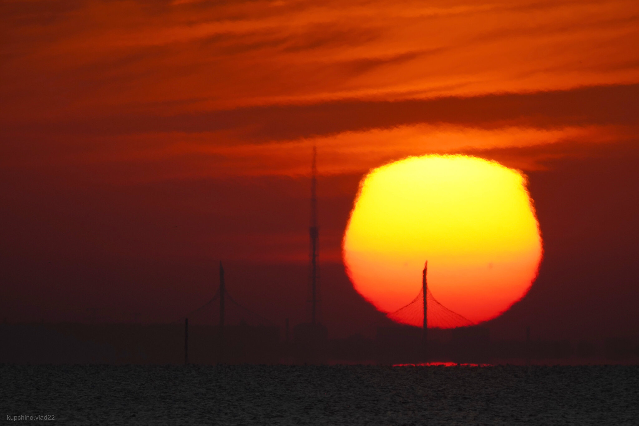 Sunrise over St. Petersburg and the Gulf of Finland - My, The photo, Saint Petersburg, Sunrise, The Gulf of Finland, Video, Soundless, Longpost