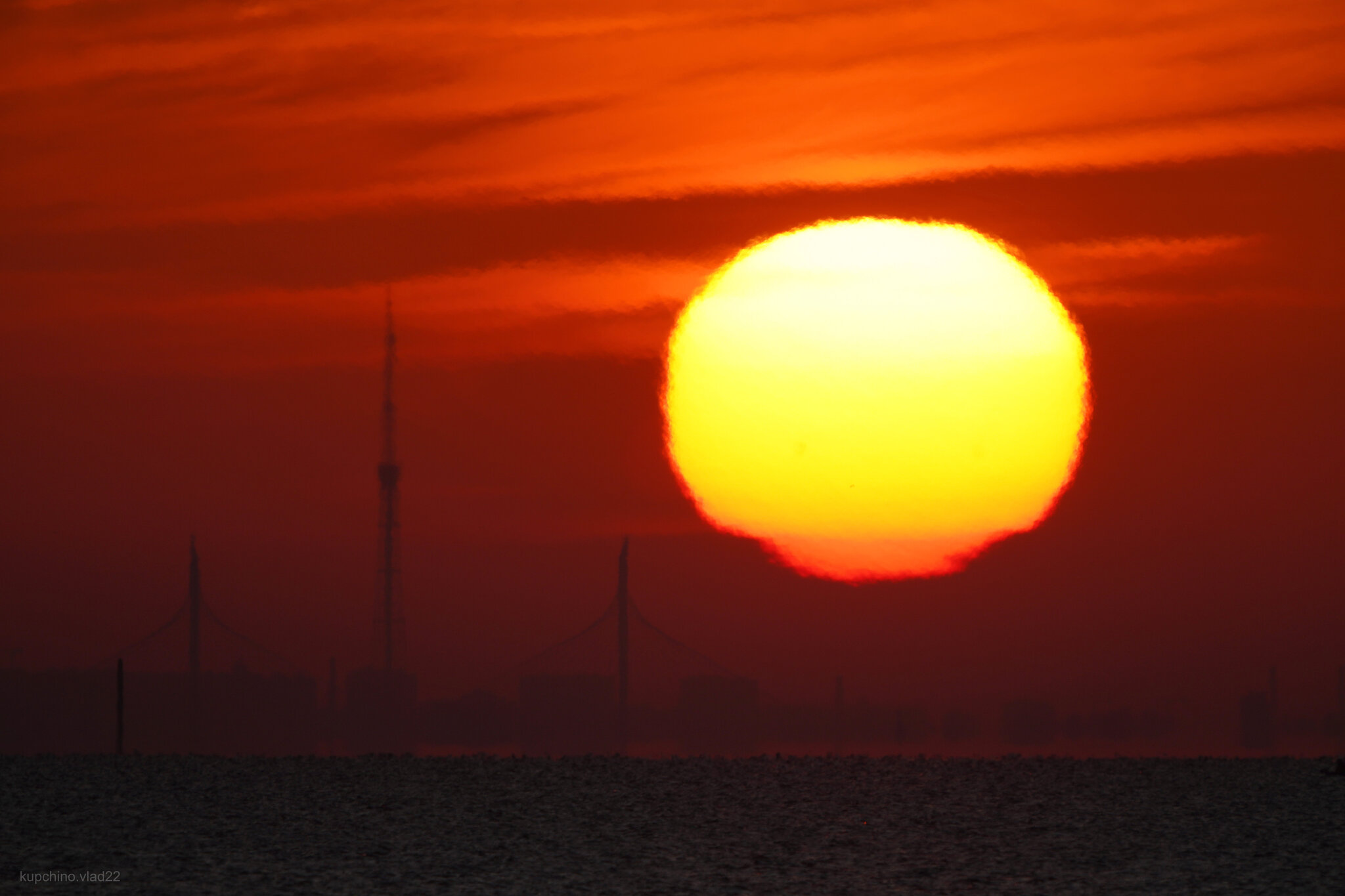 Sunrise over St. Petersburg and the Gulf of Finland - My, The photo, Saint Petersburg, Sunrise, The Gulf of Finland, Video, Soundless, Longpost