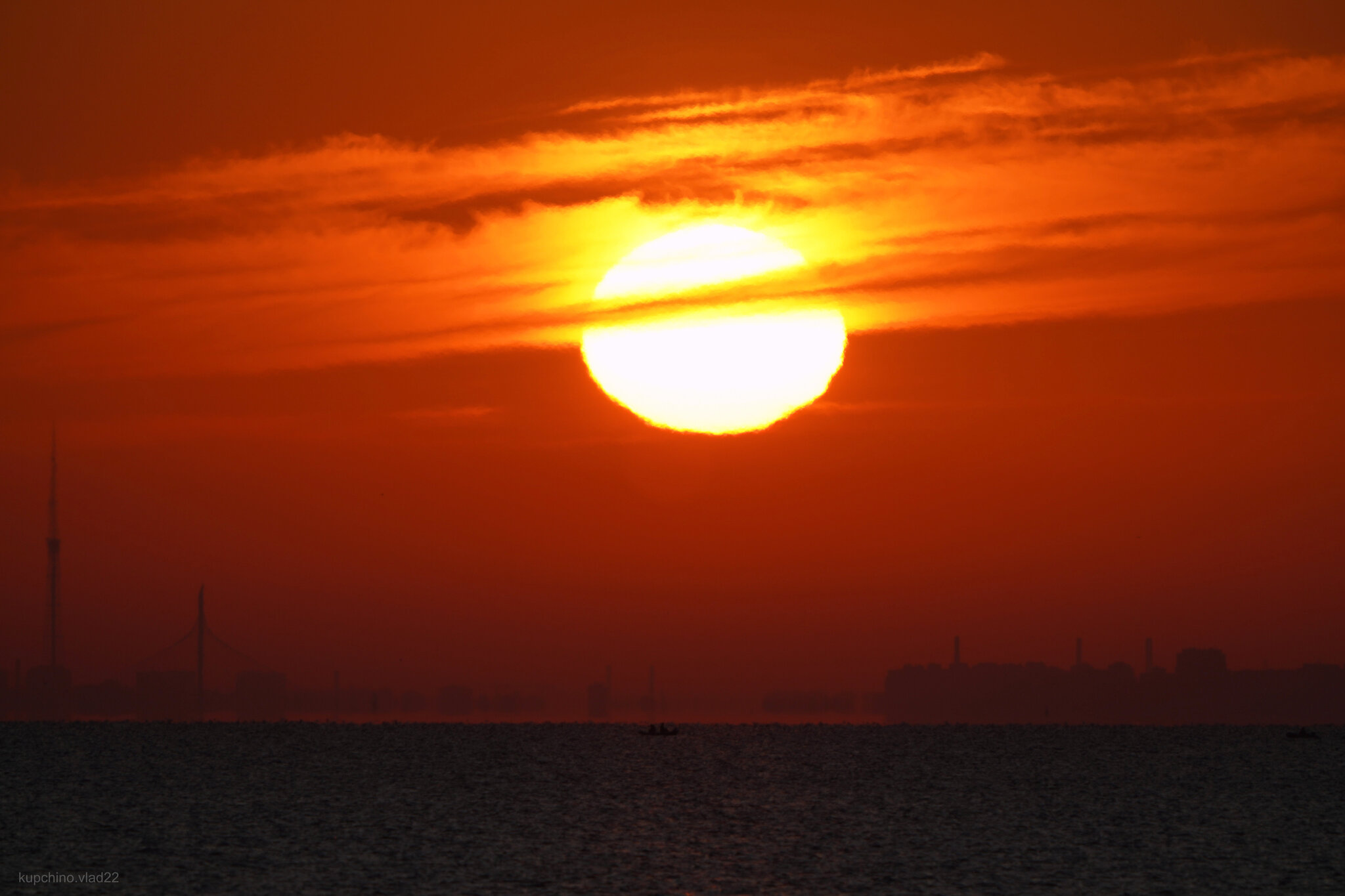 Sunrise over St. Petersburg and the Gulf of Finland - My, The photo, Saint Petersburg, Sunrise, The Gulf of Finland, Video, Soundless, Longpost