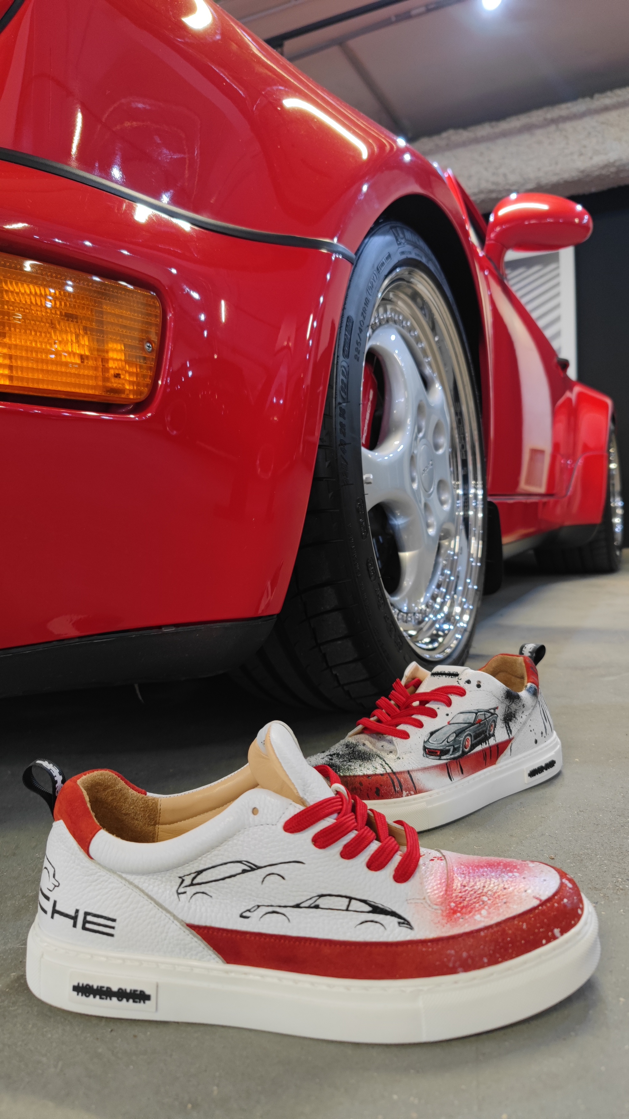 Sneakers with Porsche - My, Porsche, Motorists, Auto, Retro, Porsche 911, 911, Customization, Sneakers, Handmade, With your own hands, Turbo, Longpost