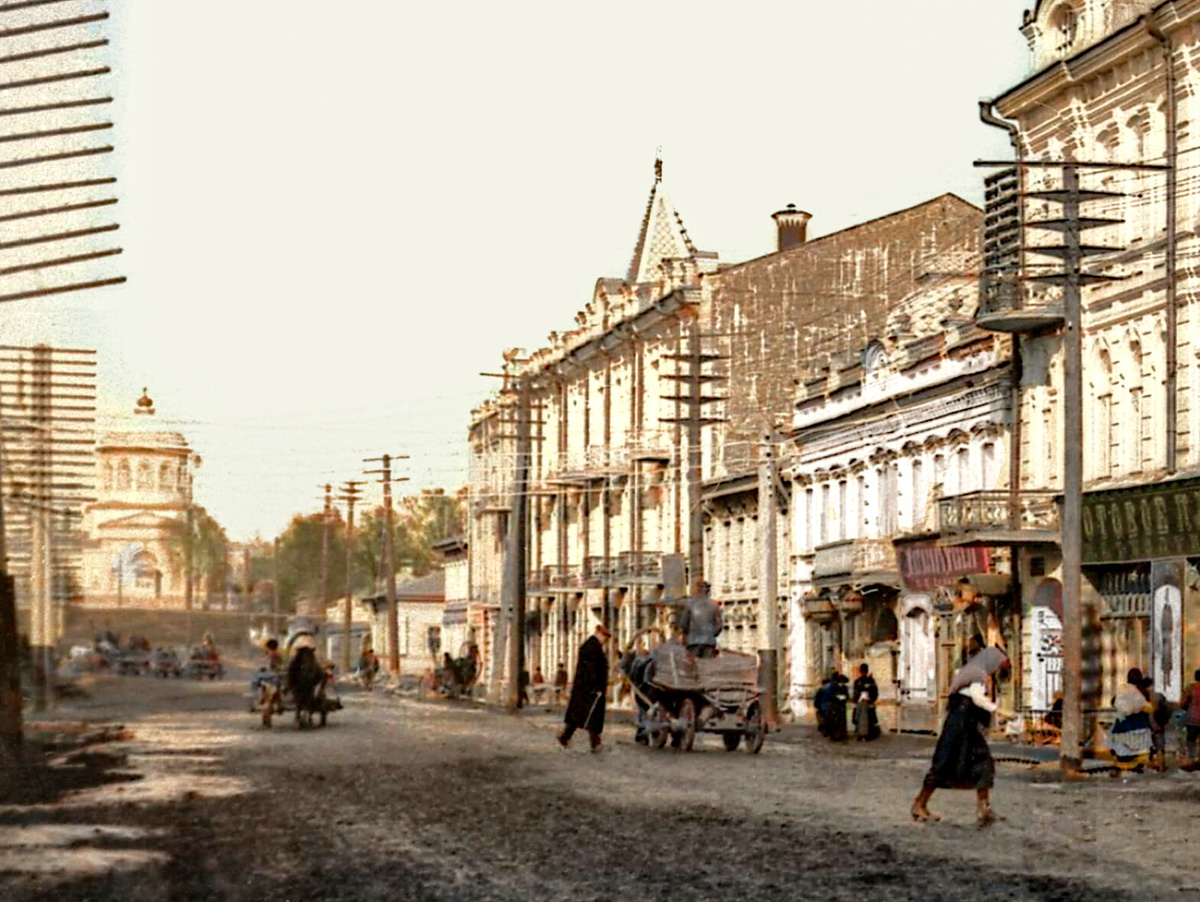 Life and views of Ufa in pre-revolutionary Russia. 20 colorized photographs - My, Historical photo, Old photo, History, Ufa, Bashkortostan, Colorization, Российская империя, 19th century, 20th century, Longpost