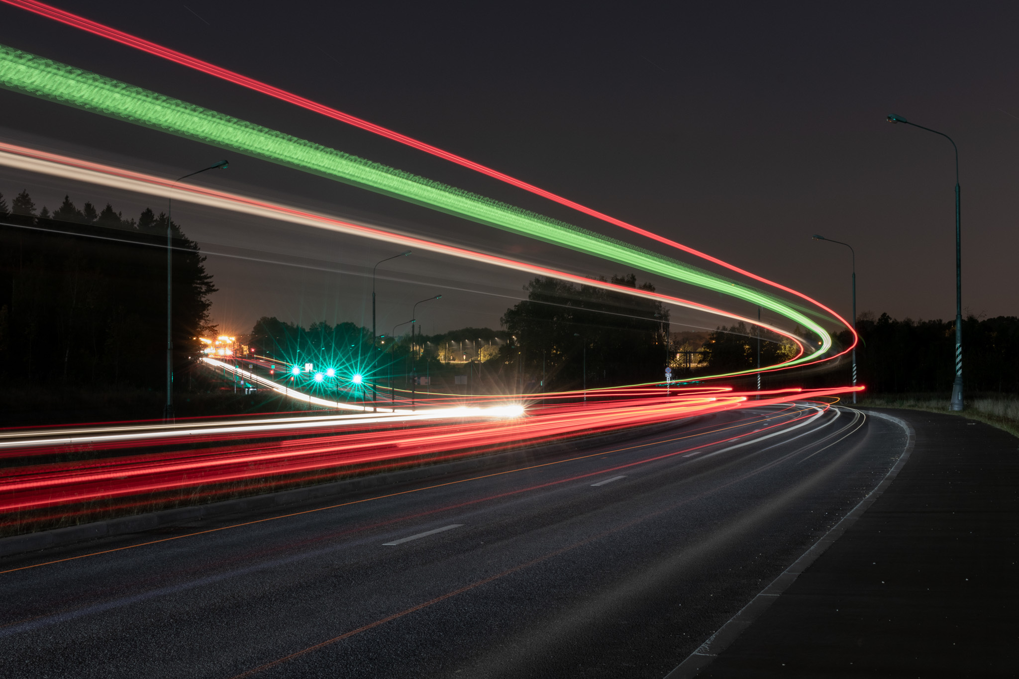 Long Exposure Night Roads - My, Night shooting, The photo, Street photography, Long exposure, Landscape, Longpost