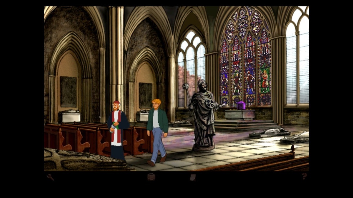 Why is Broken Sword a cult quest? In honor of the release of the updated version, we recall the entire series with its ups and downs - My, Angel of Death, Quest, Point and click, Computer, Ps One, GIF, Longpost