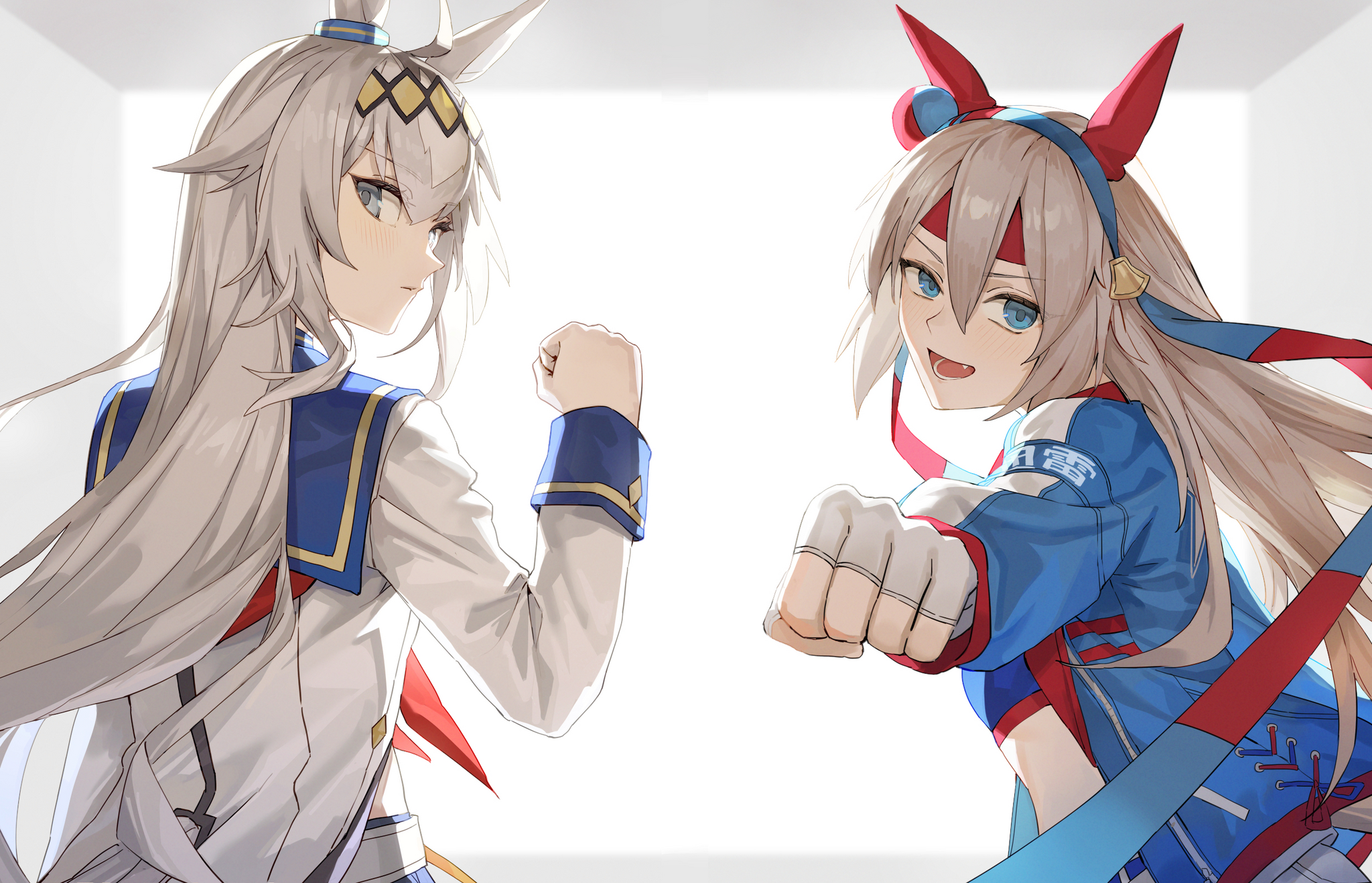 Oguri Cap & Tamamo Cross - Anime, Anime art, Uma musume pretty derby, Oguri Cap, Animal ears, Tail