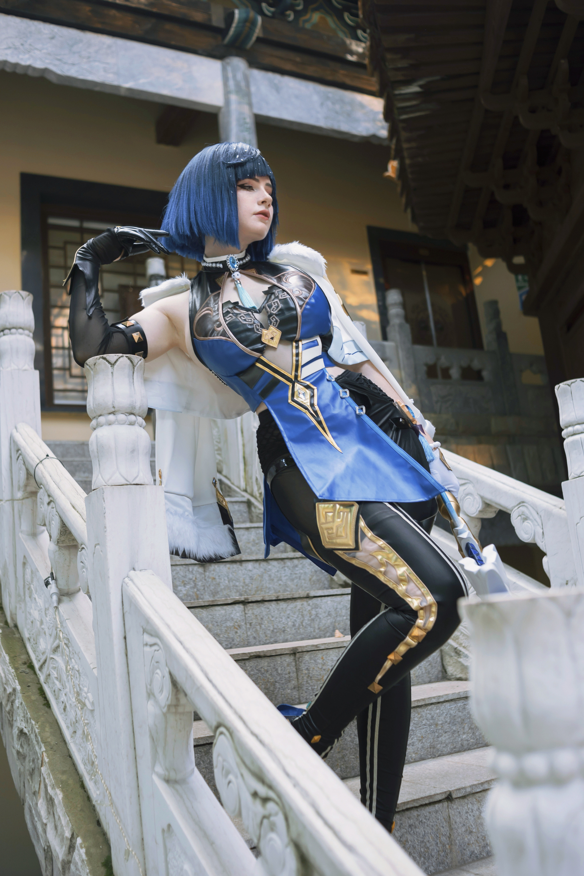 My cosplay of Elan from Genshin Impact - My, Cosplay, Yelan, Genshin impact, Cosplayers, Costume, PHOTOSESSION, Text, Longpost, The photo