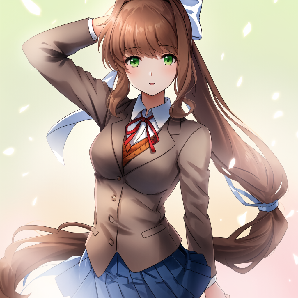 Best girls - My, Survey, Anime art, Anime, Stable diffusion, Longpost, Monika, Just monika, Natsuki, Sayori, Yuri DDLC