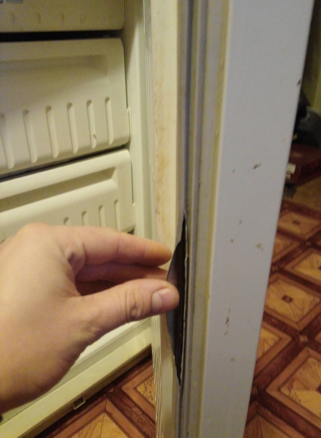 Replacing the rubber band in the refrigerator - My, Repair of equipment, Refrigerator, Refrigerator repair, Technics, Longpost