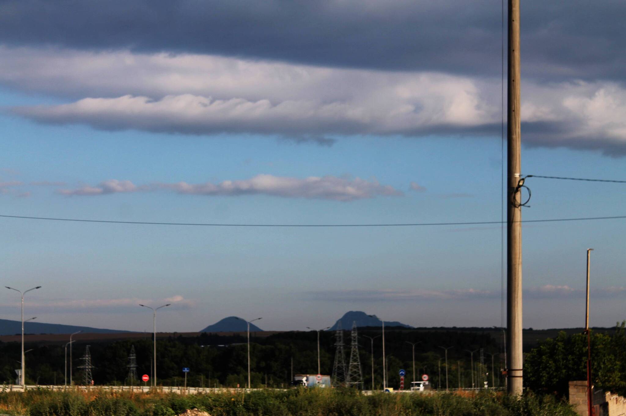 Just morning, just on the road - My, The photo, Landscape, Road, Sky, Morning