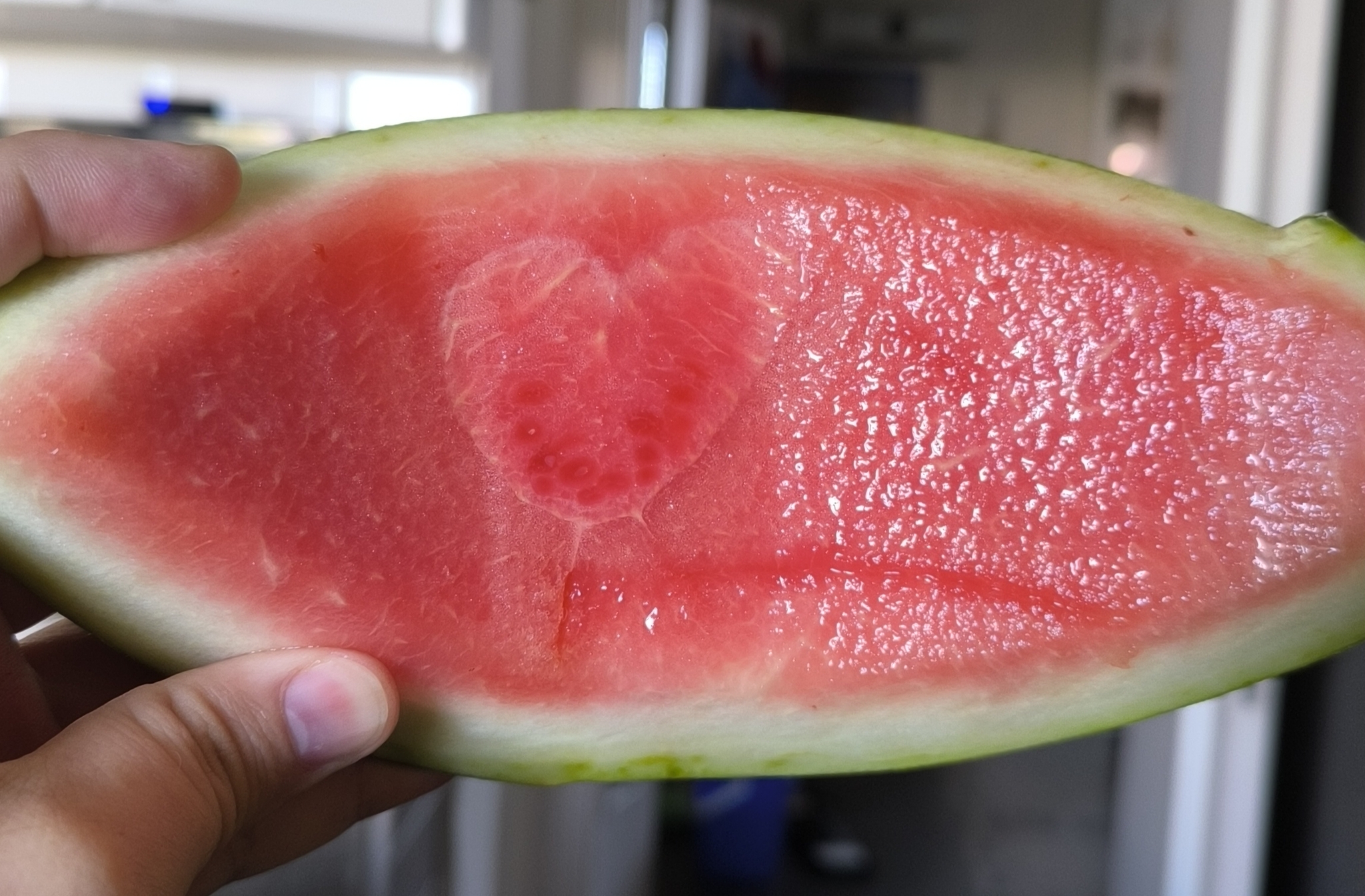 Like you from watermelon - My, The photo, Heart, Watermelon, Humor, Longpost